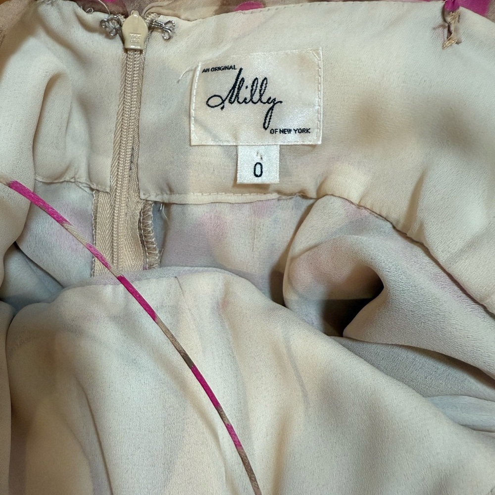 Milly of New York Strapless 100% Silk Dress - Picture 9 of 9
